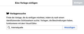 Screenshot: Einzelnachweis in Visual Editor erstellen, Teil 3